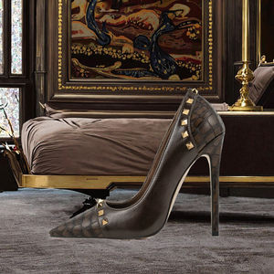 European Style Luxury Women's Office Pumps Pointed Toe with Rivet Sexy <b>Dress</b> <b>Shoes</b> for Plus Size <b>Ladies</b> Summer Fashion Trends - Product Image 3