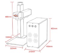 Machine de marquage laser uv 3 w 5 w 8 w 10 w, appareil de gravure