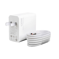 Adaptador de Corriente Rápido de 120W PD3.0 - Enchufe US/EU, Resistente al Fuego, Ecológico, Carga Turbo para Teléfonos Android y Cámaras