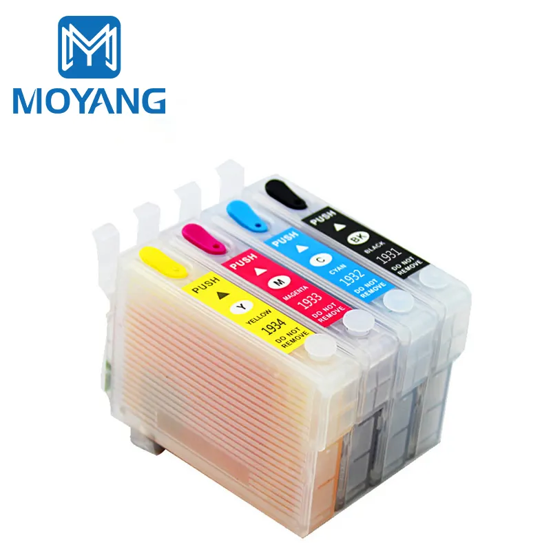 Cartucho de recarga vacío al por mayor MoYang para impresora T1931 T1932 T1933 T1934 para Epson wf2541 2541 WF compra a granel