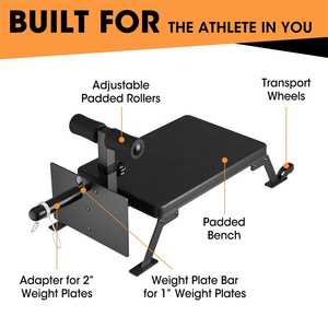 Máquina de Gimnasio para el Hogar, Banco de Ejercicios para Glúteos y Estiramiento de Isquiotibiales, Banco de <span class=keywords><strong>Curl</strong></span> Nórdico - Product Image 2