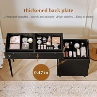 Coiffeuse de chambre moderne en gros avec miroir LED, couleur personnalisable, avec tiroirs et armoire de rangement