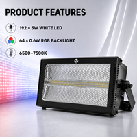 Projecteur stroboscopique LED RVB professionnel 3000W pleine couleur DMX512 haute luminosité pour scène, boîte de nuit, concert, fête