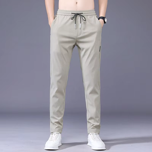 <span class=keywords><strong>Pantalon</strong></span> de <span class=keywords><strong>Jogging</strong></span> Léger <span class=keywords><strong>Kaki</strong></span> Printemps-Été pour Homme, Taille 28-38, Mode Masculine, Coupe Droite Devant Plat, <span class=keywords><strong>Pantalon</strong></span> Décontracté Slim et Fin - Product Image 1