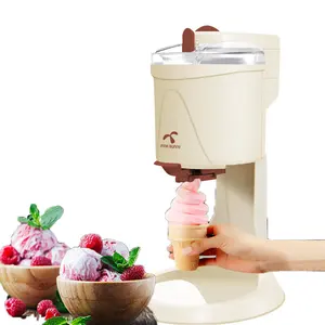 Máquina automática de helados para el hogar, máquina para hacer helados, sorbete completo pequeño, fruta, postre, Yogurt
