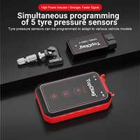 Herramienta de Programación TPMS Completa TopDiag PS001, 315MHz 433MHz, Activación y Reaprendizaje de Sensores, OBD2 TPMS con 4 Sensores TPMS Universales