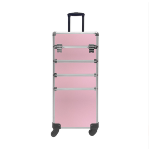 Estuche de tren de maquillaje rodante Estuche organizador de maquillaje de viaje 4 en 1 con estuche de tren de maquillaje clave <span class=keywords><strong>para</strong></span> estilista de manicura Estética - Product Image 2