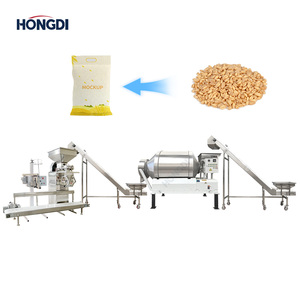 Ligne de mélange et d'emballage automatique de poudre plastique, mélangeur à tambour rotatif, convoyeurs à double bande, machine de remplissage à double vis sans fin 1500KG/H - Product Image 2