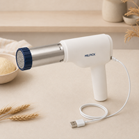 Appareil de cuisine domestique, 5 disques en acier inoxydable, commande à un bouton, presse-pâtes sans fil, machine à nouilles électrique rechargeable