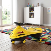 Mobil-mobilan Anak Howawa Wholesale, Bahan Plastik PP, Roda Berlampu PU, dan Gagang Dorong untuk Usia 2-7 Tahun, Tenaga Manusia