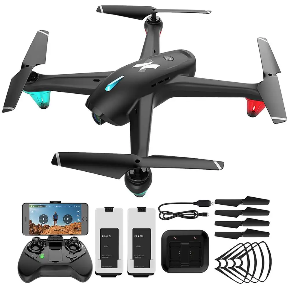 2019 nouveauté Amazon hot 1080P GPS Drone télécommande avion avec caméra