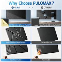 Panneaux acoustiques muraux en polyester écologiques modernes à haute densité pour usage professionnel, décorations insonorisantes