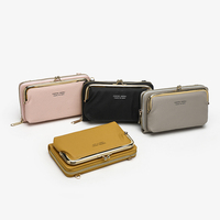 Penjualan laris dompet wanita rangka tas bahu kecil Clutch harga grosir dompet wanita mewah dompet wanita