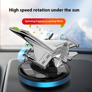 Cao cấp năng lượng mặt trời máy bay & xe hơi hương thơm trang trí lâu dài ánh sáng trang trí nội thất kim loại hương liệu làm mát - Product Image 5