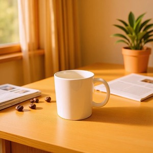 Ceramic Mug With Handle Microwave Safe Reusable For Giveaways Business <b>Gifts</b> - Product Image 1