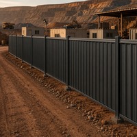 Privacy metaalafscheiding bouwplaats afscherming beveiligingsbarrière voorgelakt stalen privacy afschermingspanelen AS NZS standaard