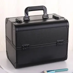Yaeshii新款便携式专业旅行箱大容量美容盒修指甲化妆盒化妆盒