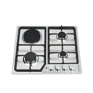 4 burner gas hob high quality cooking gas and electricity stove NG/LPG built in gas cooktop