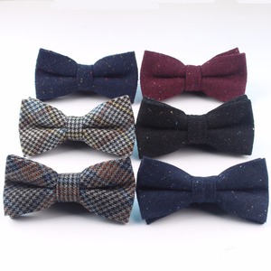 Nœud papillon en laine <span class=keywords><strong>Tweed</strong></span> pour homme, vêtement classique, de bonne qualité, pour fête de mariage - Product Image 6