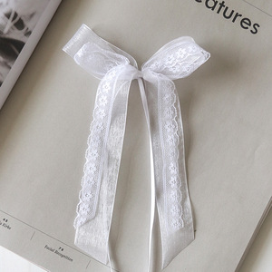 <span class=keywords><strong>Nastri</strong></span> in Chiffon all'Ingrosso, Fiocchi a Farfalla Trasparenti Fatti a Mano, Accessori per Capelli in <span class=keywords><strong>Tulle</strong></span> a Forma di Cuore, Confezioni Regalo - Product Image 4