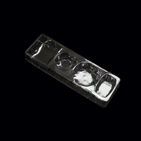Emballage en blister en plastique PET tri-pliant personnalisé, matériaux recyclables, logo personnalisable, conception graphique, 0,25-0,8 mm