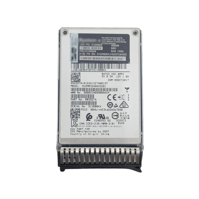 01GR906 400GB 12G 2.5 Inch SAS SSD 01GR906 Enterprise Solid State Drive SED High Speed Storage Wholesale Supplier