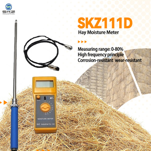 <span class=keywords><strong>Humidimètre</strong></span> portable SKZ111D pour foin, papier, paille <span class=keywords><strong>de</strong></span> riz, résistant à la corrosion, avec écran LCD, pour l'industrie agricole - Product Image 1