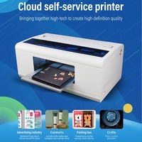 Impresora UV XP600 A4, APP de Control móvil, servicio en la nube en línea, escaneo de código QR para imprimir, impresión automática para funda de teléfono