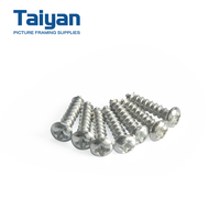 Vis autotaraudeuses à tête cylindrique en acier trempé nickelé robustes pour la production en série, support de quincaillerie de jonction pour cadres photo
