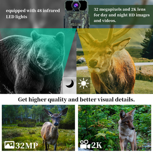 4G Cellular Wildlife Forest Trail Cameras with APP Remote <strong>Control</strong> 0.25s Triggering Speed Wild Game Cameras - Product Image 3