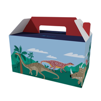 Boîte à repas pour enfants personnalisée, boîte en papier de qualité alimentaire avec poignée, boîte d'emballage pour hamburger à emporter