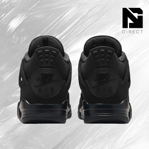 Air Jordan Jordan 4 Retro GS 'Black Cat' 2025 Chaussures de basket en mesh pour garçons, style décontracté, à lacets, respirantes, chaussures pour enfants - Product Image 4