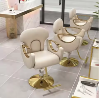 Mobilier commercial de haute qualité, chaise de salon de beauté vintage antique à usage intensif, chaise de coiffure hydraulique pour barbier PLUS DESIGN