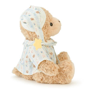 Ours en peluche doux avec pyjama et bonnet <span class=keywords><strong>de</strong></span> nuit, jouet en peluche <span class=keywords><strong>pour</strong></span> enfants, cadeau, compagnon <span class=keywords><strong>de</strong></span> sommeil confortable <span class=keywords><strong>pour</strong></span> garçons et filles - Product Image 5