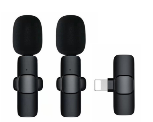 Профессиональный микрофон K9 для Vlog Studio, беспроводной Профессиональный петличный микрофон 2 в 1 для интервью