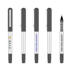 Bolígrafo de Gel con Recubrimiento de Goma Plástica, Venta Caliente, Personalizable con Logotipo, Punta de 0.5mm, Tinta Negra, para Oficina/Escuela/Regalo - Product Image 2