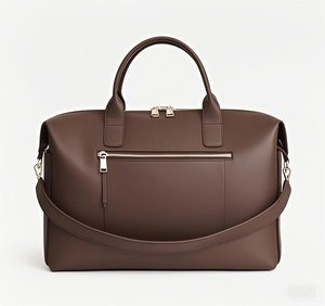 メーカー工場ブラウンPUレザーフィットオールアクセスおむつトート病院マタニティ収納用ママバッグ - Product Image 2