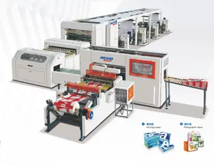 High Speed 1100-2 Rolls Fully Automatic A4 A3 Paper Making Cutting Counting And Packaging Production Machine