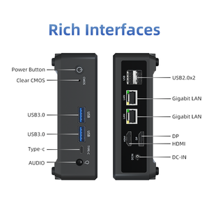 Yctipc văn phòng Mini PC Intel N95 N100 Max 3.4GHz <span class=keywords><strong>CPU</strong></span> win11 Pro Linux OS 8GB DDR4 128GB SSD HTPC 4K HD dp Mini chơi game PC - Product Image 6