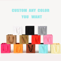 Bolsas de Papel Plegables y Reutilizables para Boutique con Empaque y Logotipo Personalizado