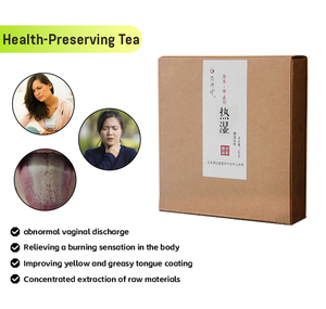 Caja de bebida sólida de té saludable en bolsas de mezcla orgánica de venta flash para alivio del calor corporal descarga vaginal y revestimiento de lengua amarilla - Product Image 1