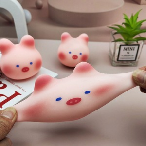Hot Selling TPR Cute Small Rabbit Pig Shape Super Soft Slow Rebound <b>Squeeze</b> Stress Relief Promotional Toy for Kids Boys Girls - Product Image 2