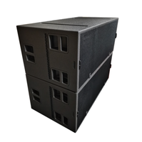 Subwoofer Line Array Profesional Dual 18 Inch LA-SB28 Daya Tinggi 1600W RMS 141dB SPL Maksimum untuk Sistem Suara Konser