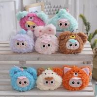 Cadeaux promotionnels en gros : Breloques de sac, porte-clés en peluche ours et panda, mini-poupées en peluche douces personnalisées, Noël unisexe