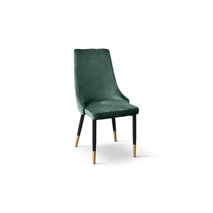 Cinzia <b>Chair</b> Set Of 4 <b>Green</b> Velvet Metal Legs Indoor <b>Dining</b> <b>Chairs</b> - Product Image 1
