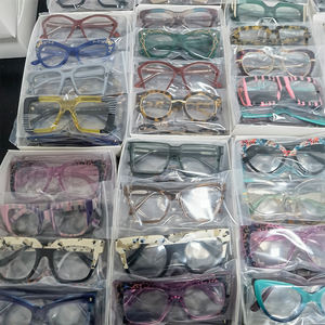 סיטונאי זול במלאי יד עשוי אצטט משקפיים מסגרת באיכות גבוהה מוכן עשה צבעים מעורבב מסגרות אופטי מסגרת עבה - Product Image 1