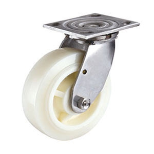 Roulettes pivotantes robustes en nylon et acier avec roulement à billes et protection des roues en polyuréthane pour chariot - Product Image 2