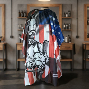 Cape de Barbier Unisexe Personnalisée en Polyester Durable, Imperméable, avec Impression par Sublimation et Fusion Sans Couture par Détection d'Aiguille - Product Image 3