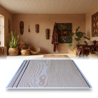 Panneaux muraux et de plafond en PVC modernes, imperméables et ignifuges, avec grille de plafond, pour hôpitaux, hôtels, salons, cuisines, centres commerciaux et salles de bain