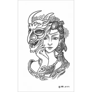 Tatuaje <span class=keywords><strong>de</strong></span> cuerpo <span class=keywords><strong>de</strong></span> medio brazo para hombres Arte corporal <span class=keywords><strong>de</strong></span> animales Semipermanente Venta al por mayor Etiqueta engomada del tatuaje personalizado Último medio <span class=keywords><strong>mes</strong></span> - Product Image 6
